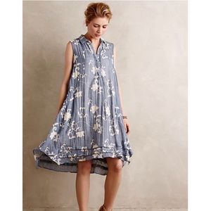 Anthropologie Tillie Chambray Shirtdress
